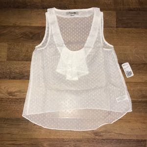Small Sheer White Sleeveless Blouse (Forever 21)